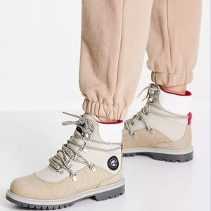 Tommy Hilfiger x Timberland Pro Hiker lace up boots in wheat beige